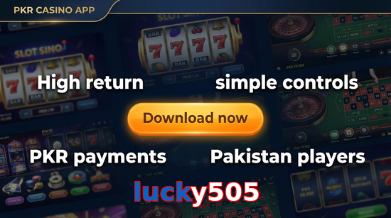 Main screen of Lucky505 gamedownload page for PK players